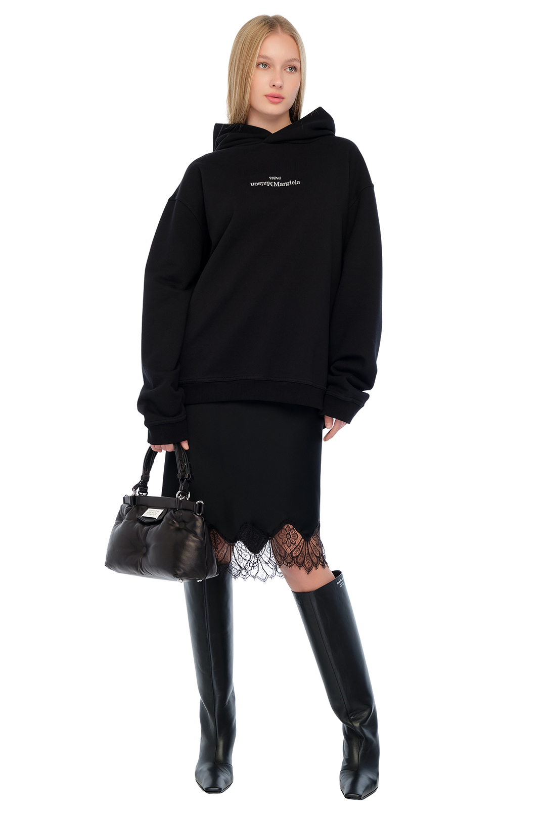 Худі oversize з логотипом MAISON MARGIELA MMMw24002