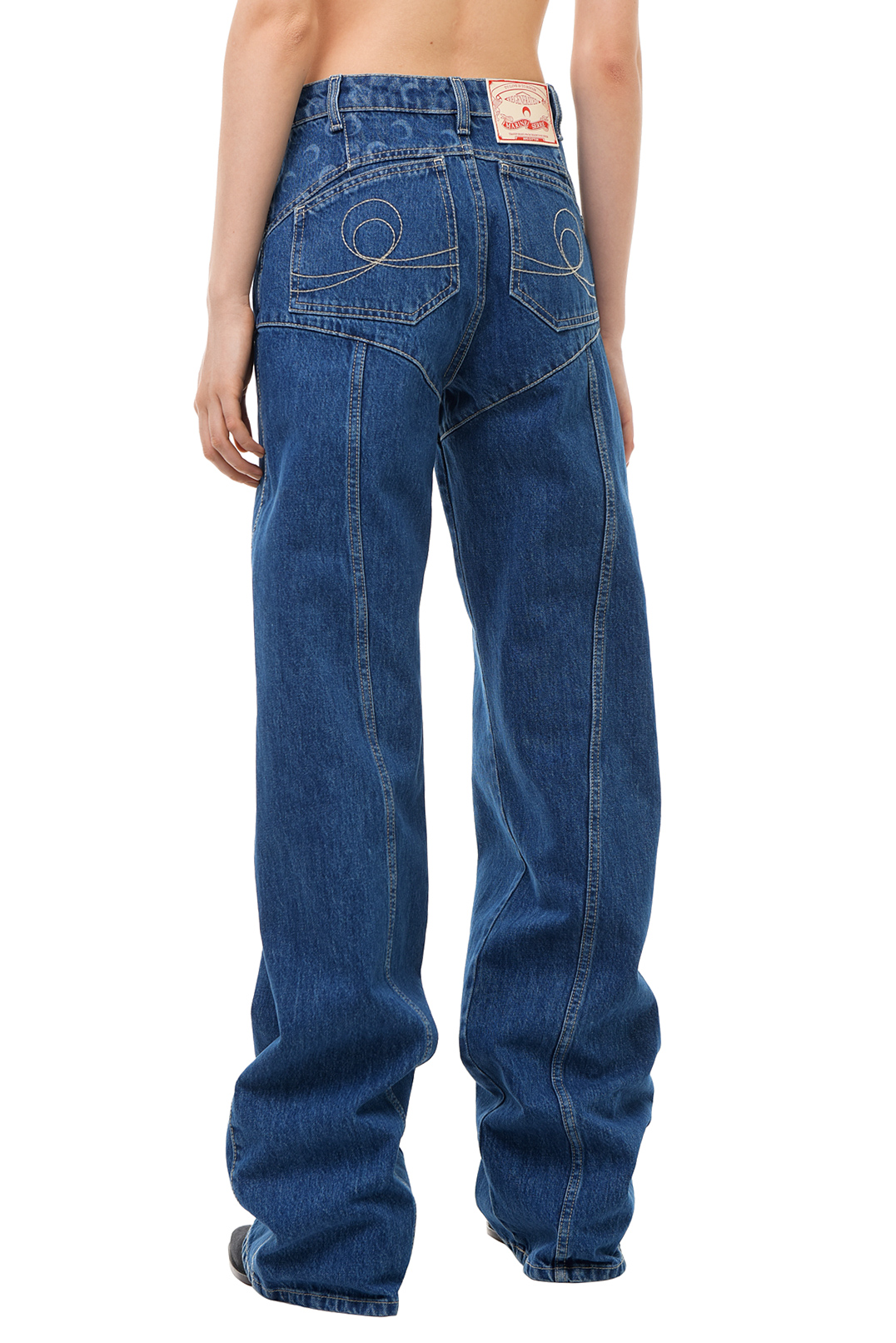 Подовжені джинси MARINE SERRE MS14007