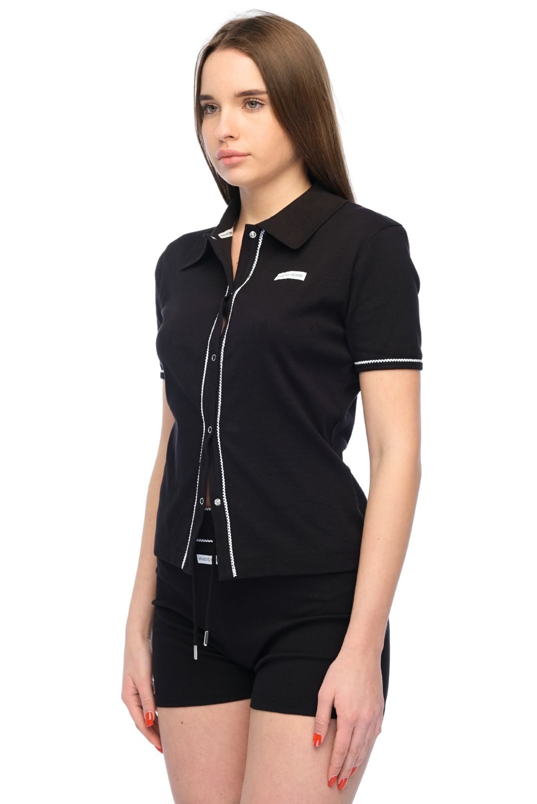 Поло на ґудзиках MARINE SERRE MS16004