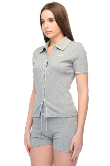 Поло на ґудзиках MARINE SERRE MS16005