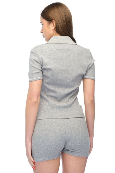 Поло на ґудзиках MARINE SERRE MS16005