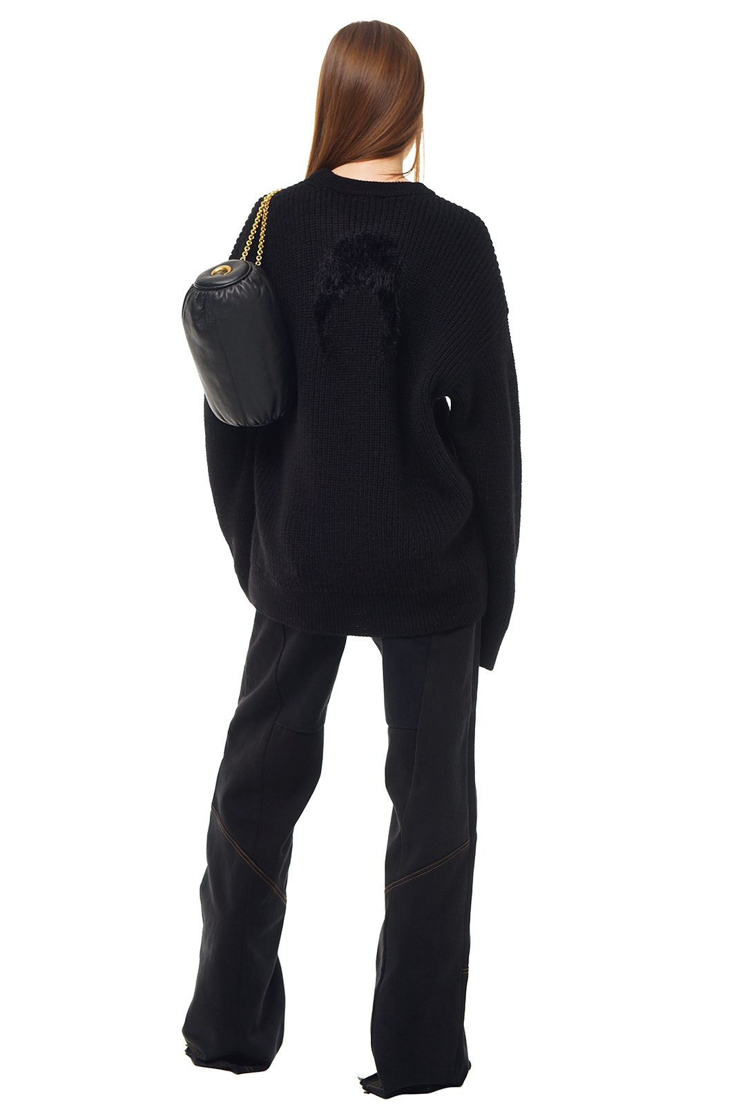 Світшот oversize з логотипом MARINE SERRE MS23008