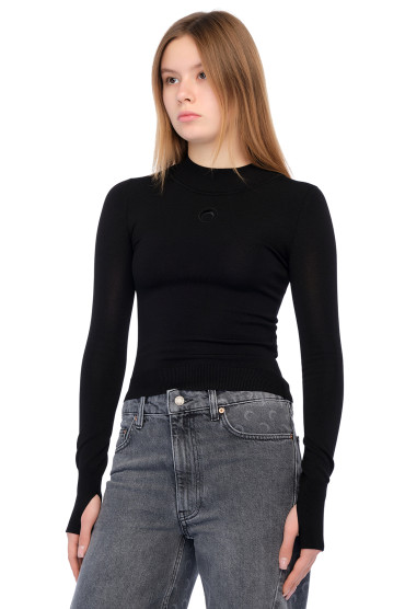 Купить оригинал Лонгслів MS25003 от бренда MARINE SERRE Лонгслів MARINE SERRE MS25003