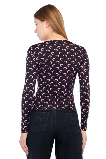 Купить оригинал Лонгслів MS25009 от бренда MARINE SERRE Лонгслів MARINE SERRE MS25009