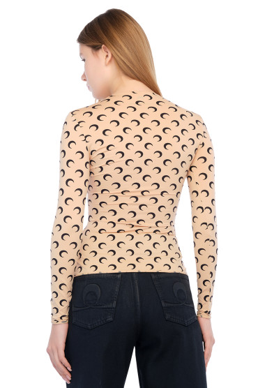 Купить оригинал Лонгслів MS25011 от бренда MARINE SERRE Лонгслів MARINE SERRE MS25011