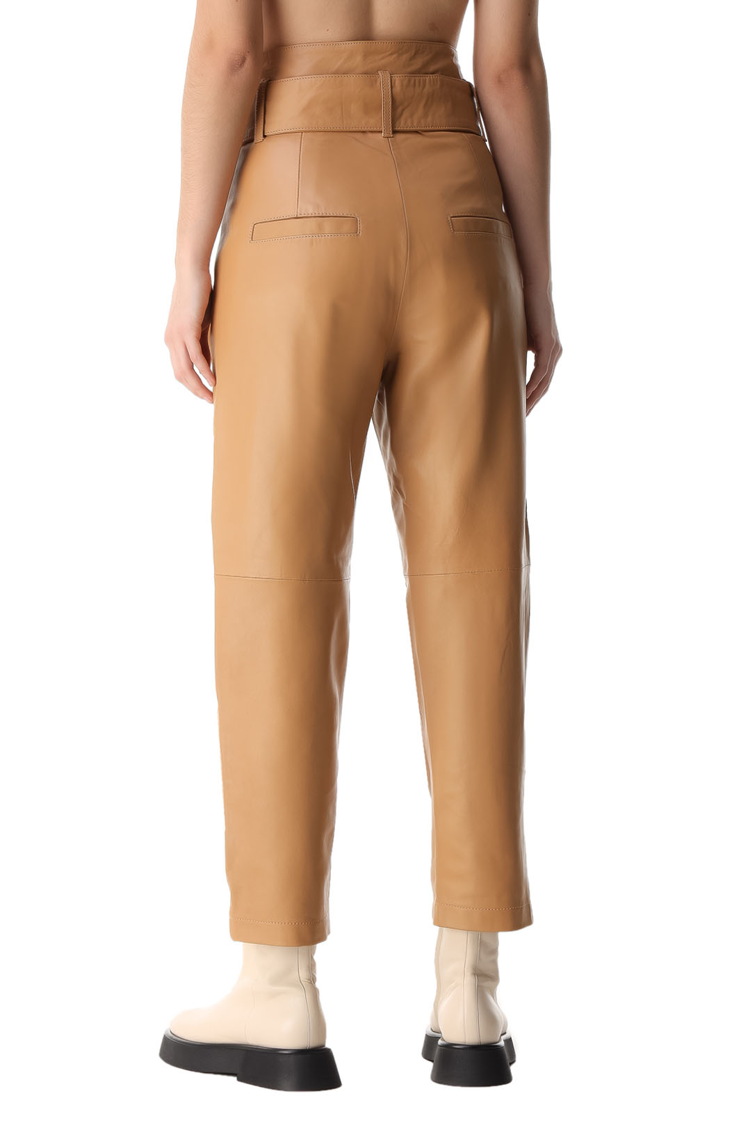 Укороченные кожаные брюки MARISSA WEBB MW21008