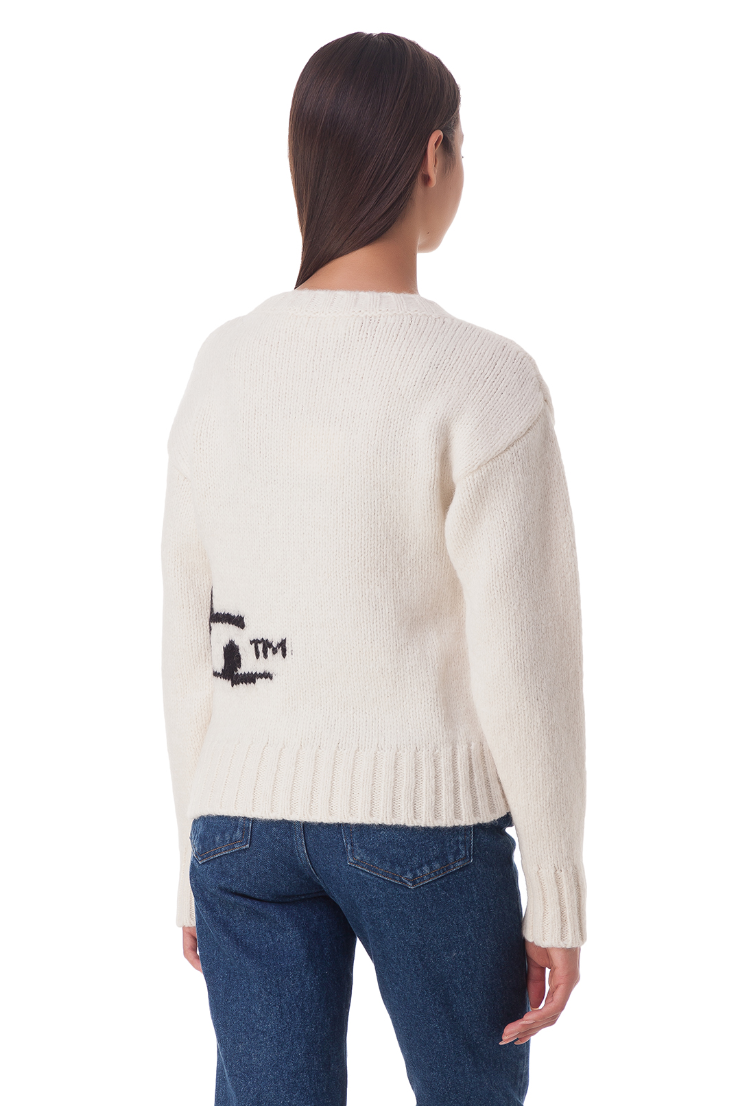 Вкорочений светр з логотипом OFF-WHITE OWwp20030