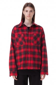 Рубашка oversize в клетку