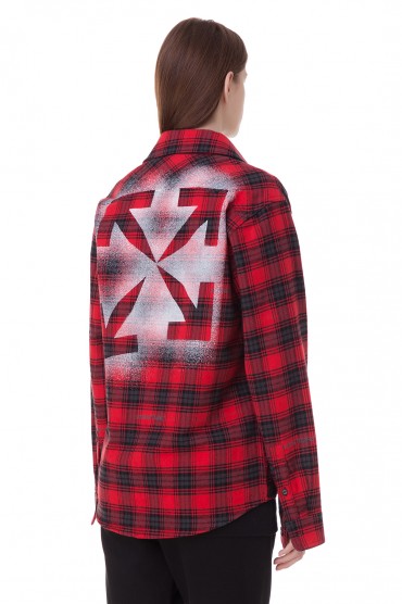 Рубашка oversize в клетку OFF-WHITE OWwp20045