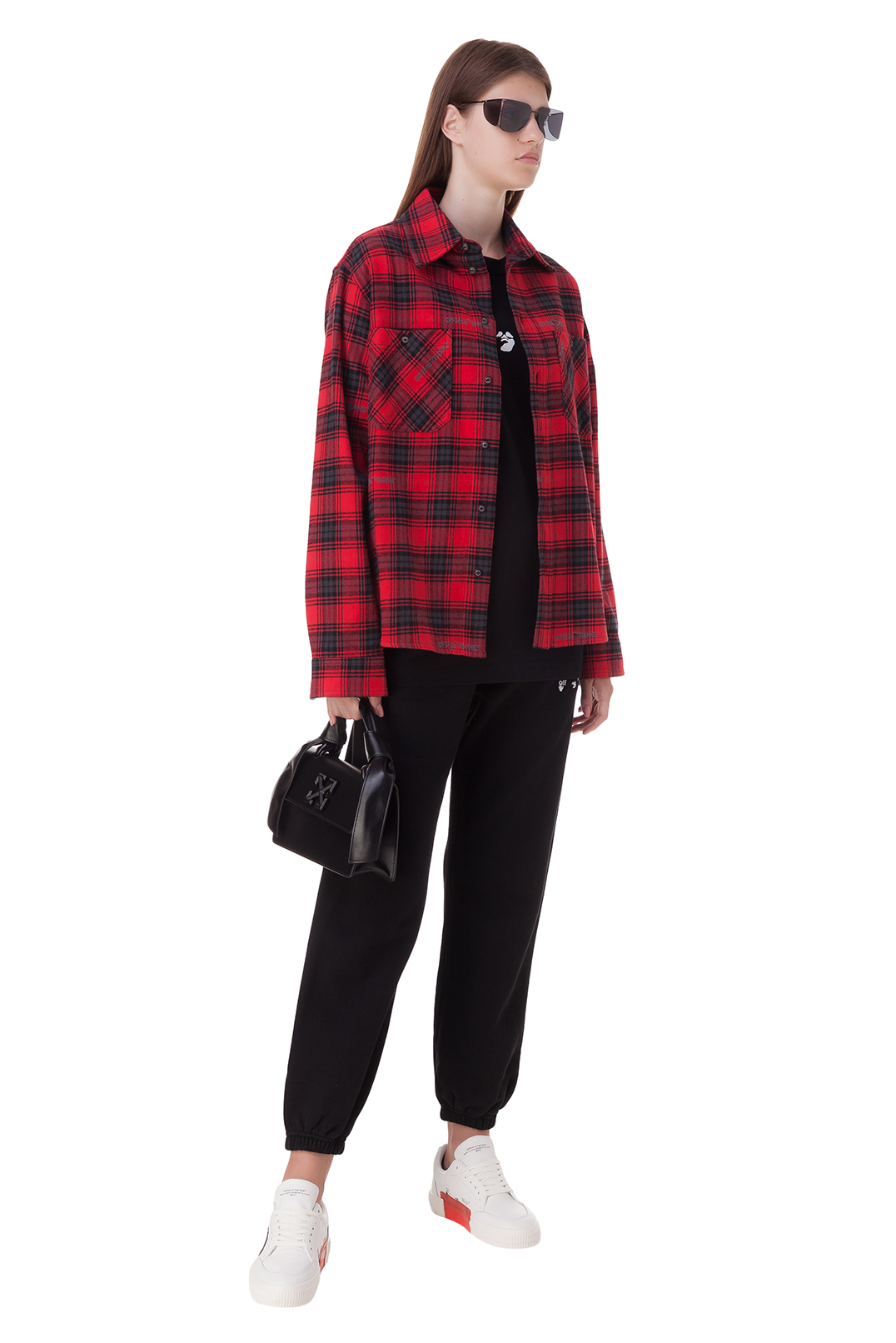 Рубашка oversize в клетку OFF-WHITE OWwp20045