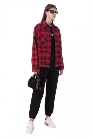 Рубашка oversize в клетку OFF-WHITE OWwp20045