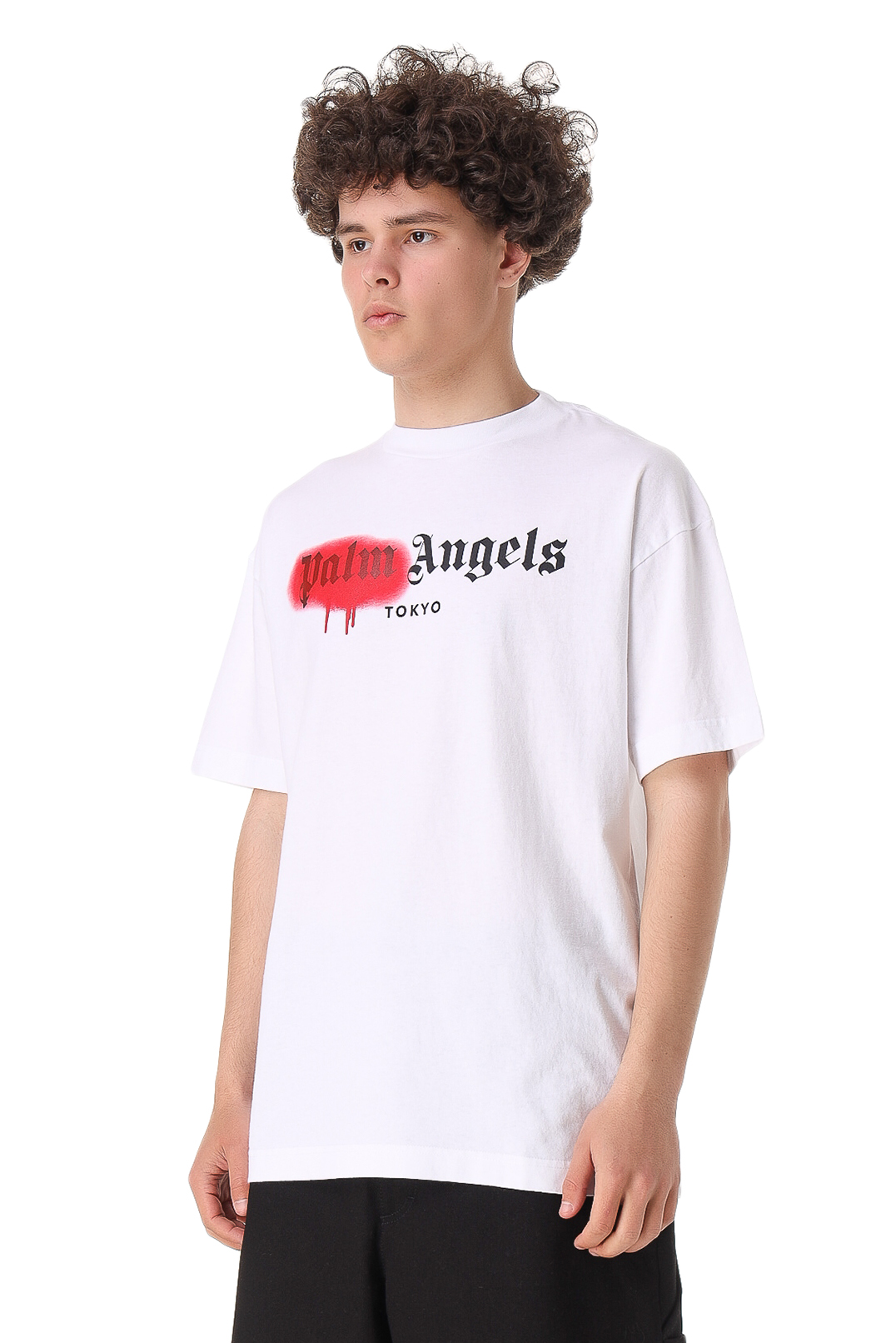 Футболка oversize з логотипом PALM ANGELS PLMm11023