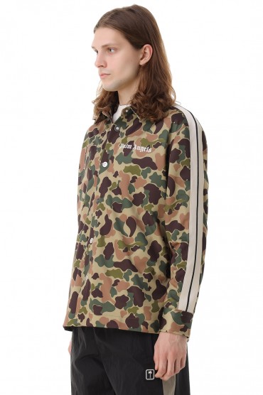 Куртка-рубашка oversize с camo-принтом PALM ANGELS PLMm21023