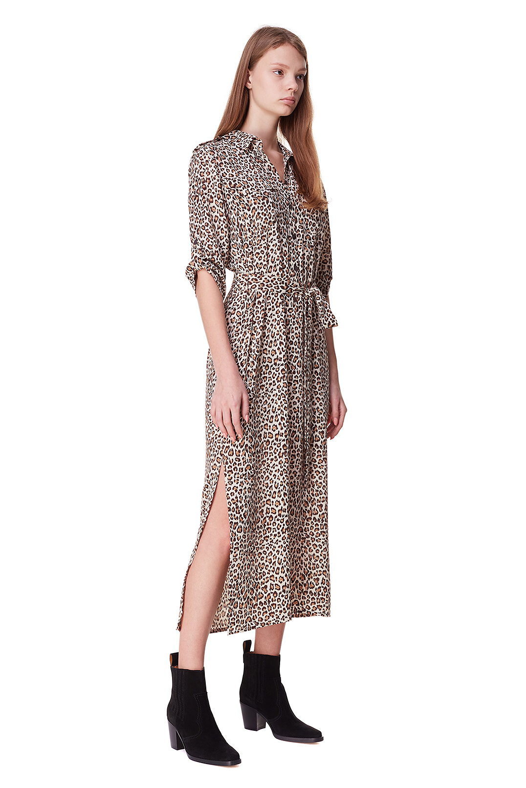 Сукня-сорочка з анімалістичним принтом POUSTOVIT POUS10005
