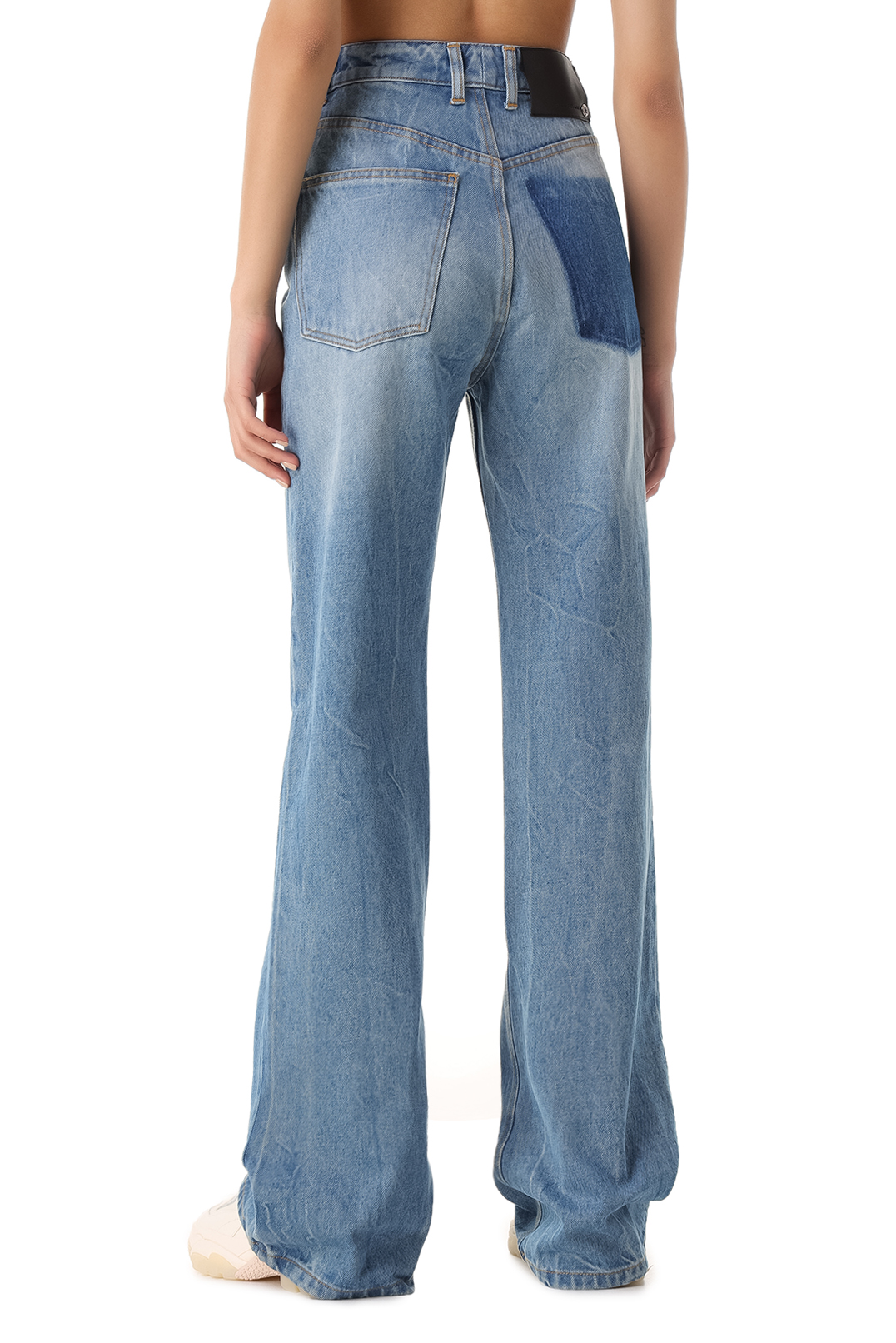 Удлиненные джинсы клеш PACO RABANNE PRw12027