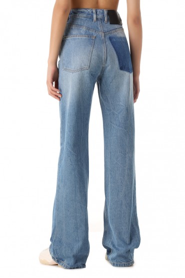 Удлиненные джинсы клеш PACO RABANNE PRw12027 
