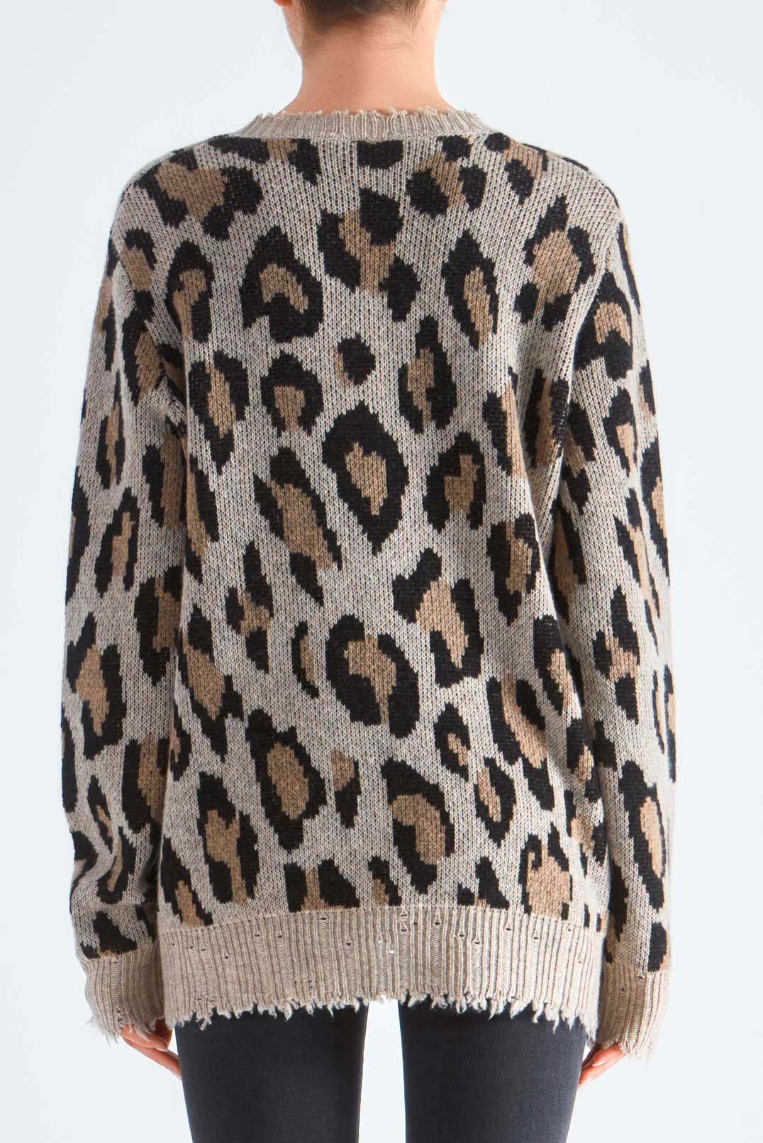 Леопардовий светр oversize R13 R1329004