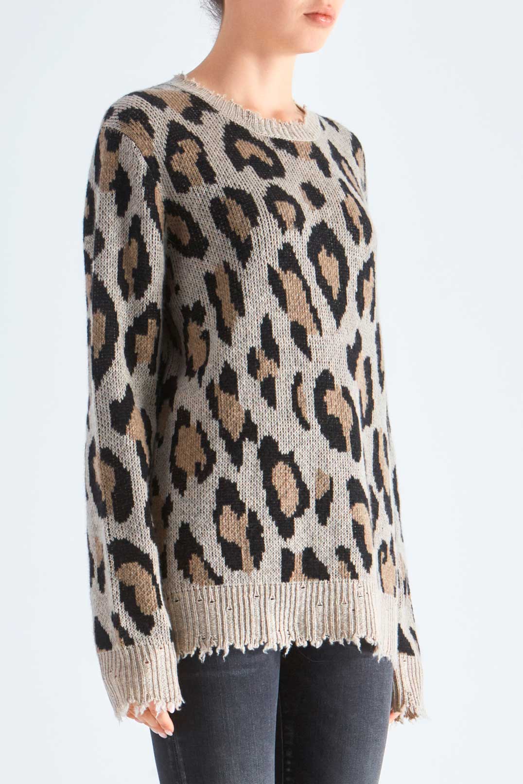 Леопардовий светр oversize R13 R1329004