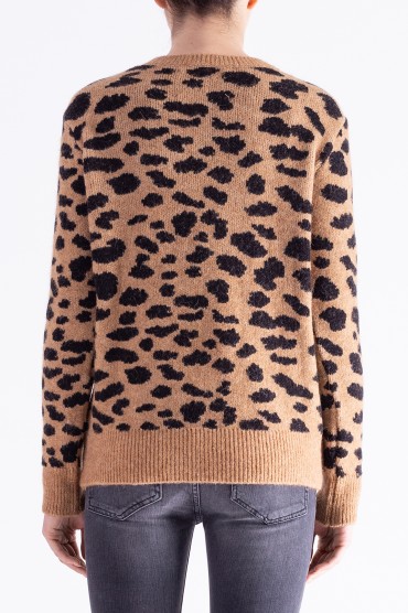 Леопардовий светр RAIINE RAIN29005