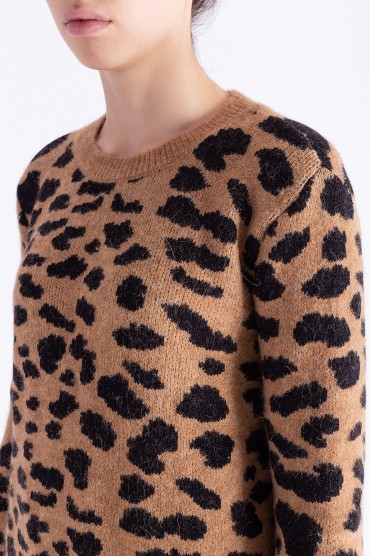 Леопардовий светр RAIINE RAIN29005