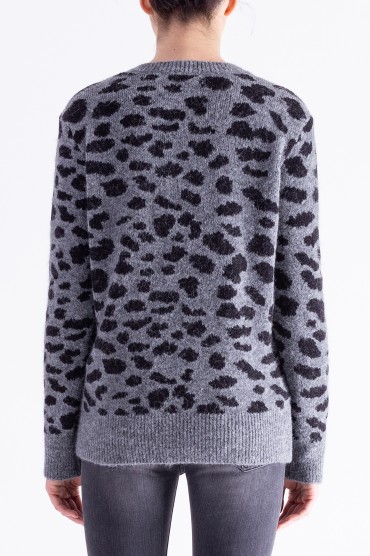 Леопардовий светр RAIINE RAIN29006