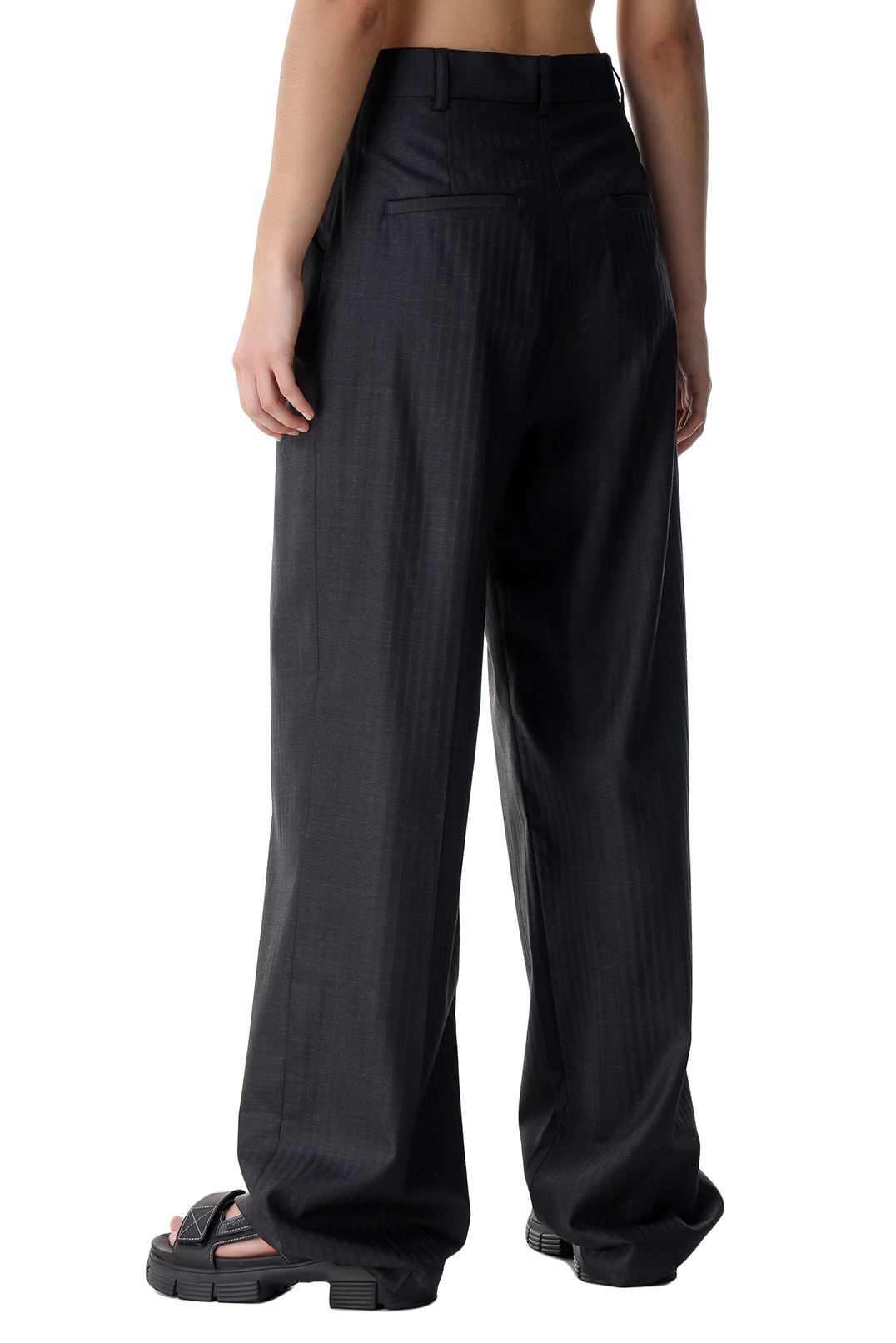 Удлиненные брюки в полоску ROHE ROH21018
