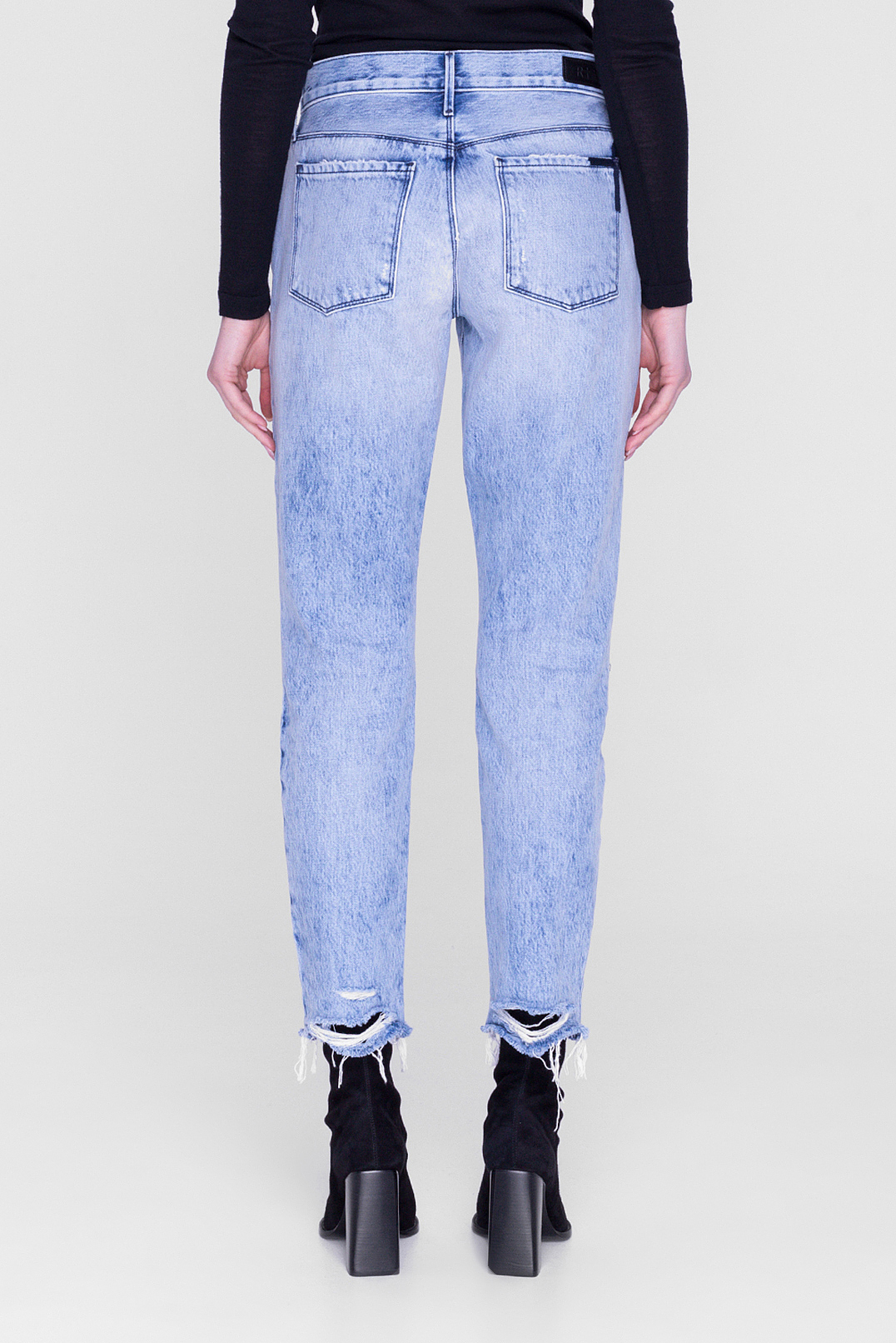 Укорочені джинси з потертостями RTA RTA29006