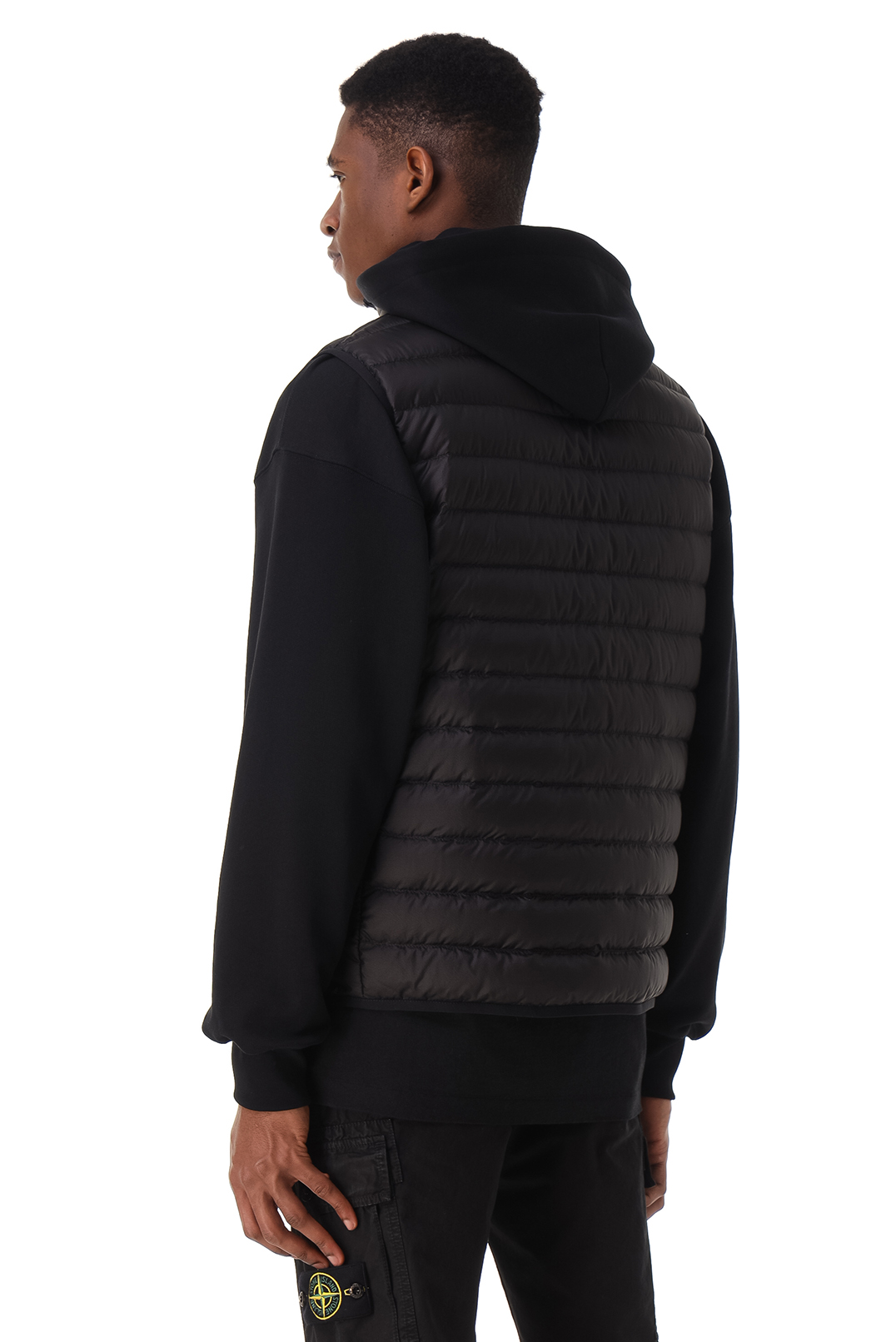 Жилет на пуху з потайним капюшоном STONE ISLAND STm12043