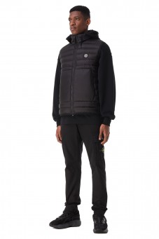 Жилет на пуху с потайным капюшоном от 