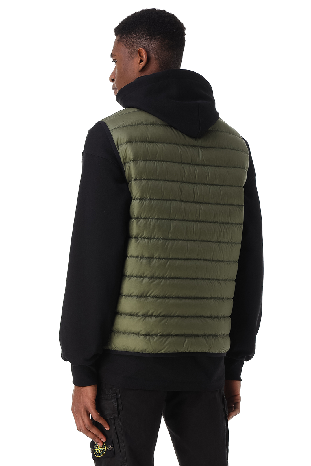 Жилет на пуху з потайним капюшоном STONE ISLAND STm12044