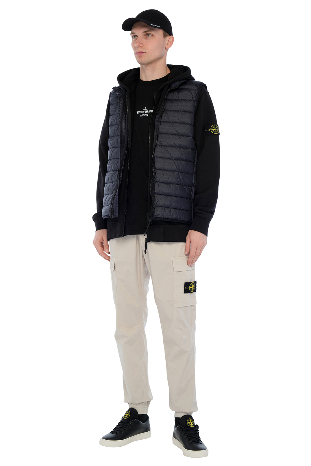 Стьобаний жилет на пуху STONE ISLAND STm15010