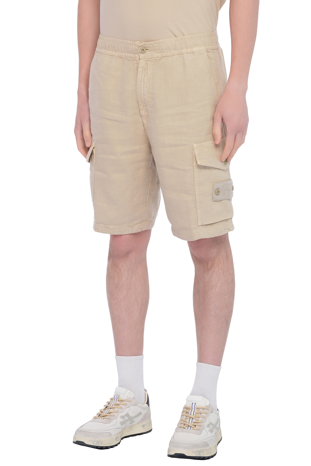 Лляні шорти Ghost STONE ISLAND STm15076