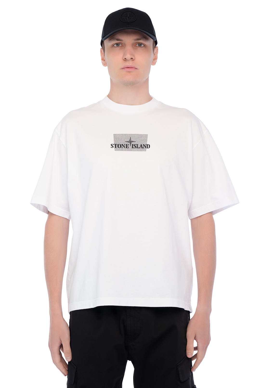 Футболка з принтом STONE ISLAND STm15085