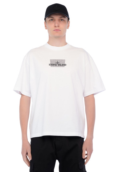 Футболка з принтом STONE ISLAND STm15085