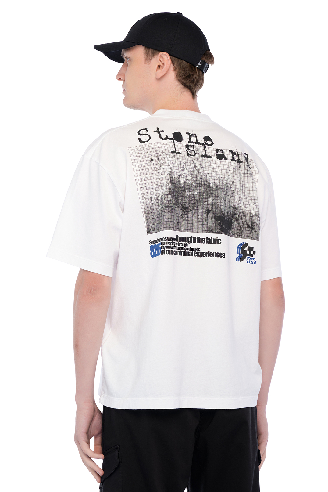 Футболка з принтом STONE ISLAND STm15085