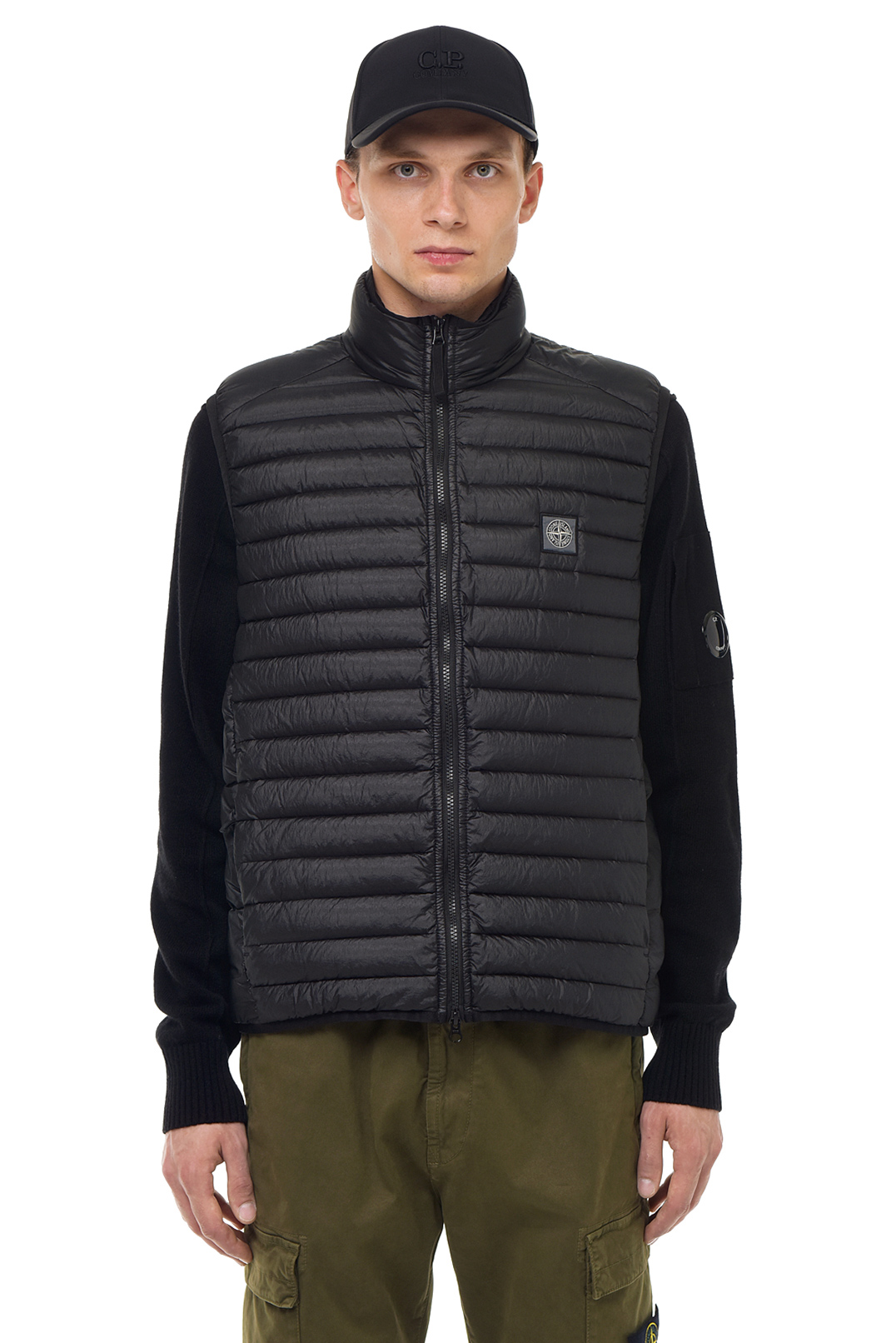 Стьобаний пуховий жилет STONE ISLAND STm23001