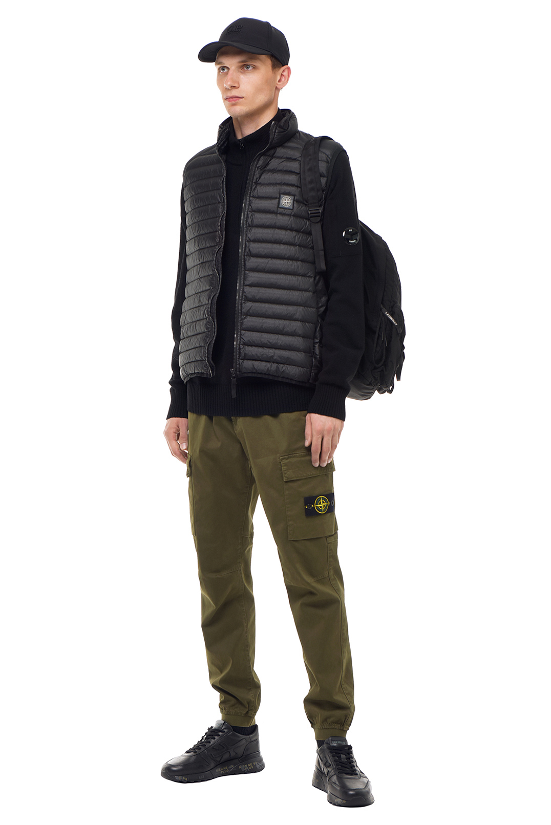 Стьобаний пуховий жилет STONE ISLAND STm23001