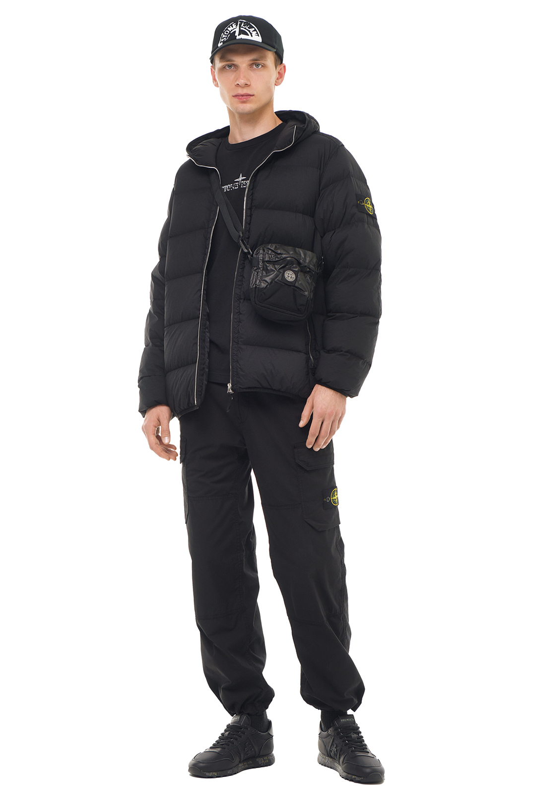 Пуховик з капюшоном STONE ISLAND STm23005