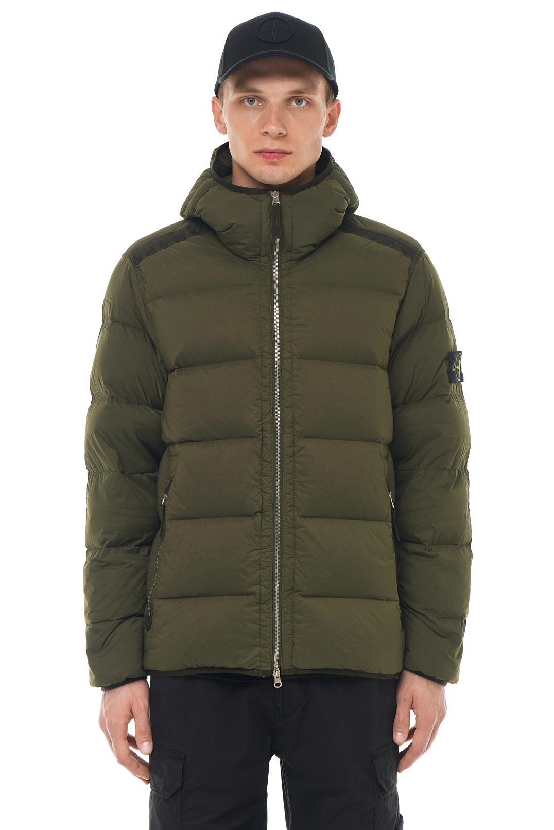 Пуховик з капюшоном STONE ISLAND STm23006