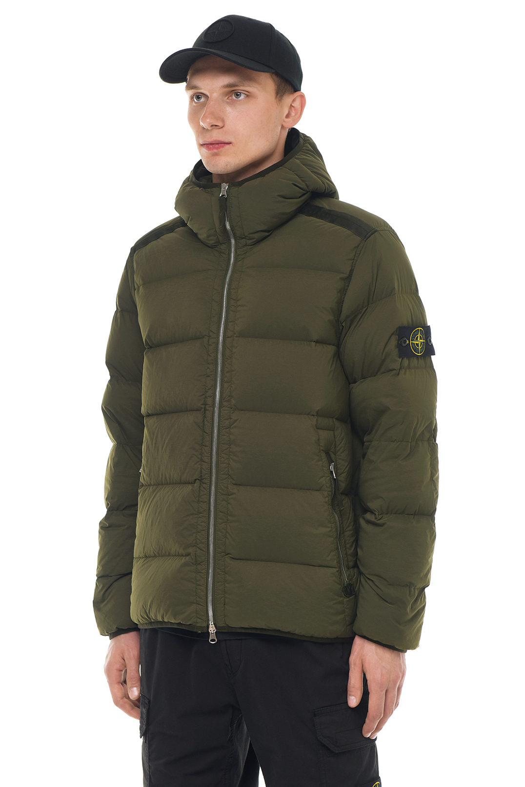 Пуховик з капюшоном STONE ISLAND STm23006
