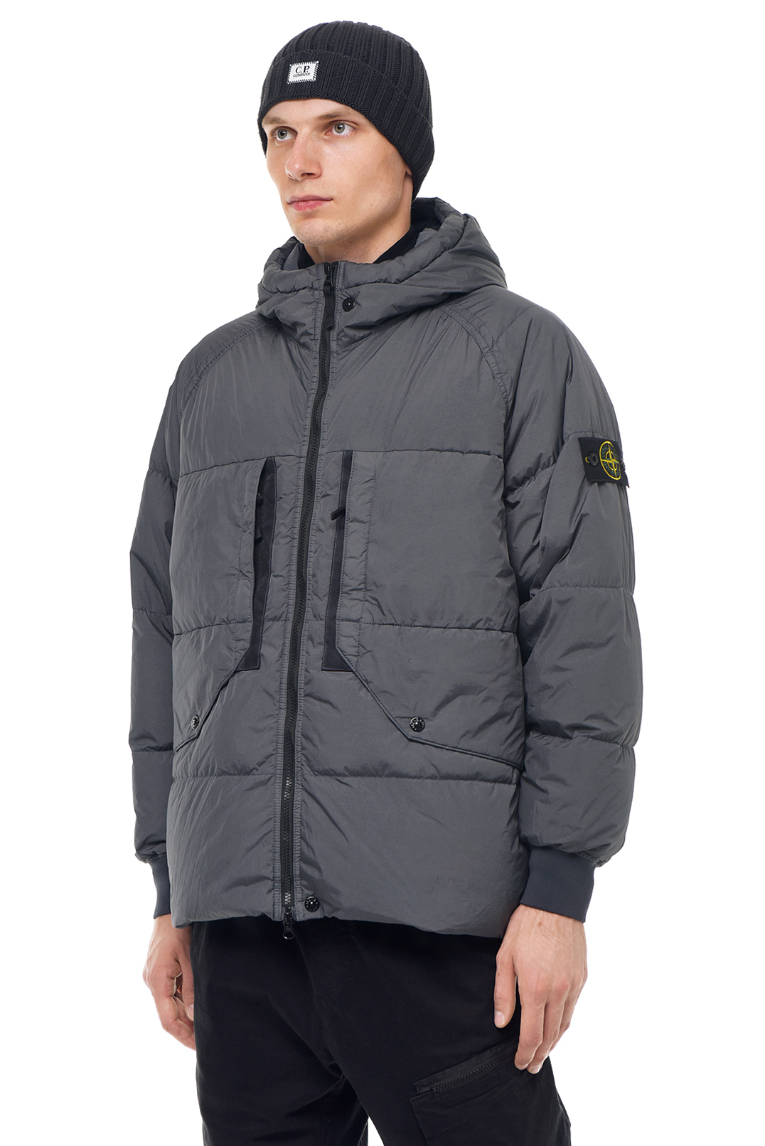 Пуховик з капюшоном STONE ISLAND STm23008