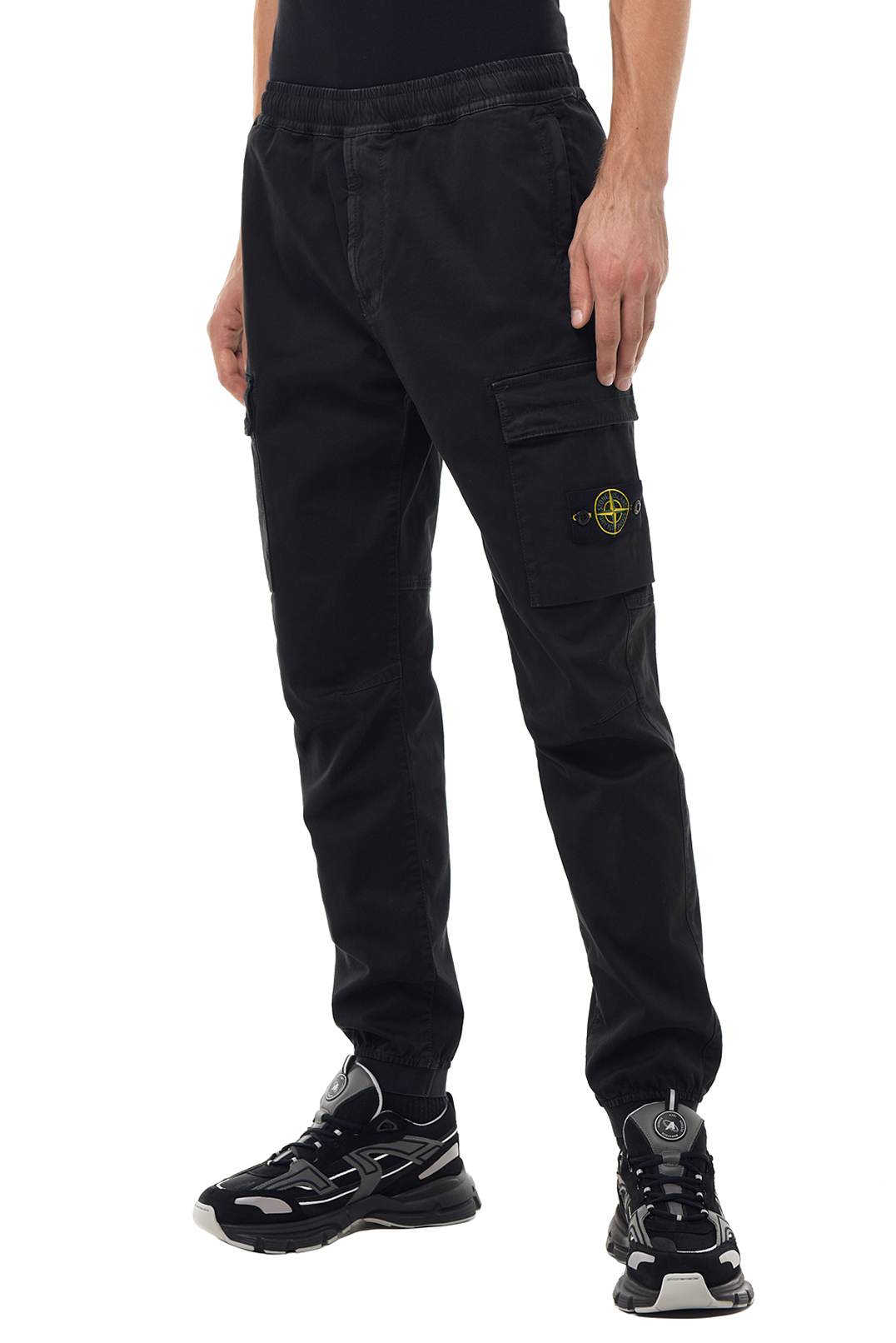Брюки карго з еластичним поясом STONE ISLAND STm23022