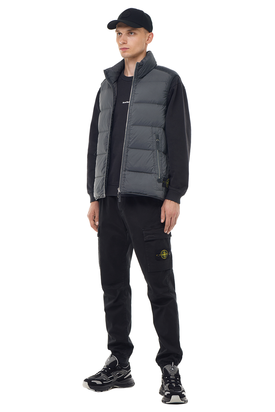 Брюки карго з еластичним поясом STONE ISLAND STm23022
