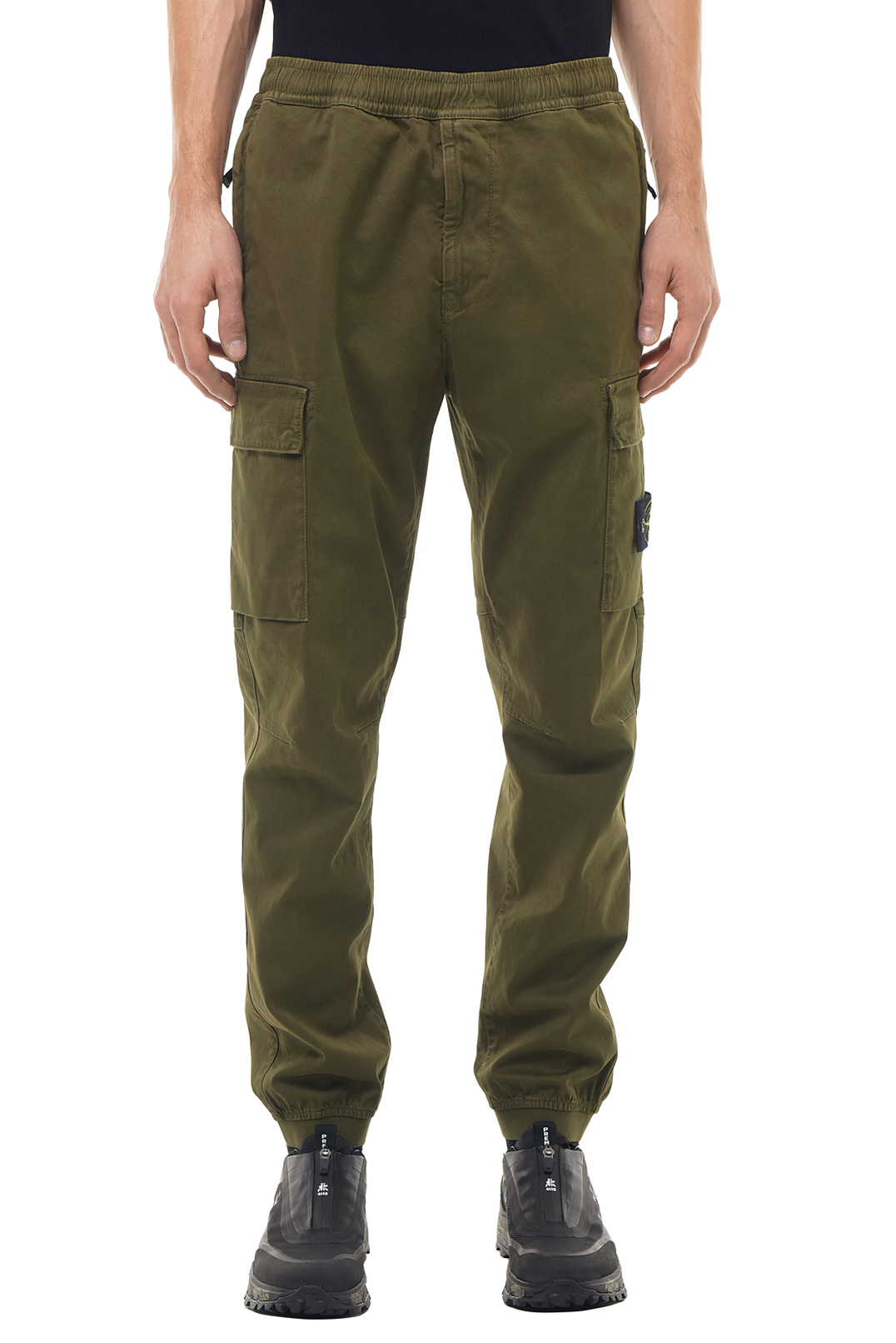 Брюки карго з еластичним поясом STONE ISLAND STm23024