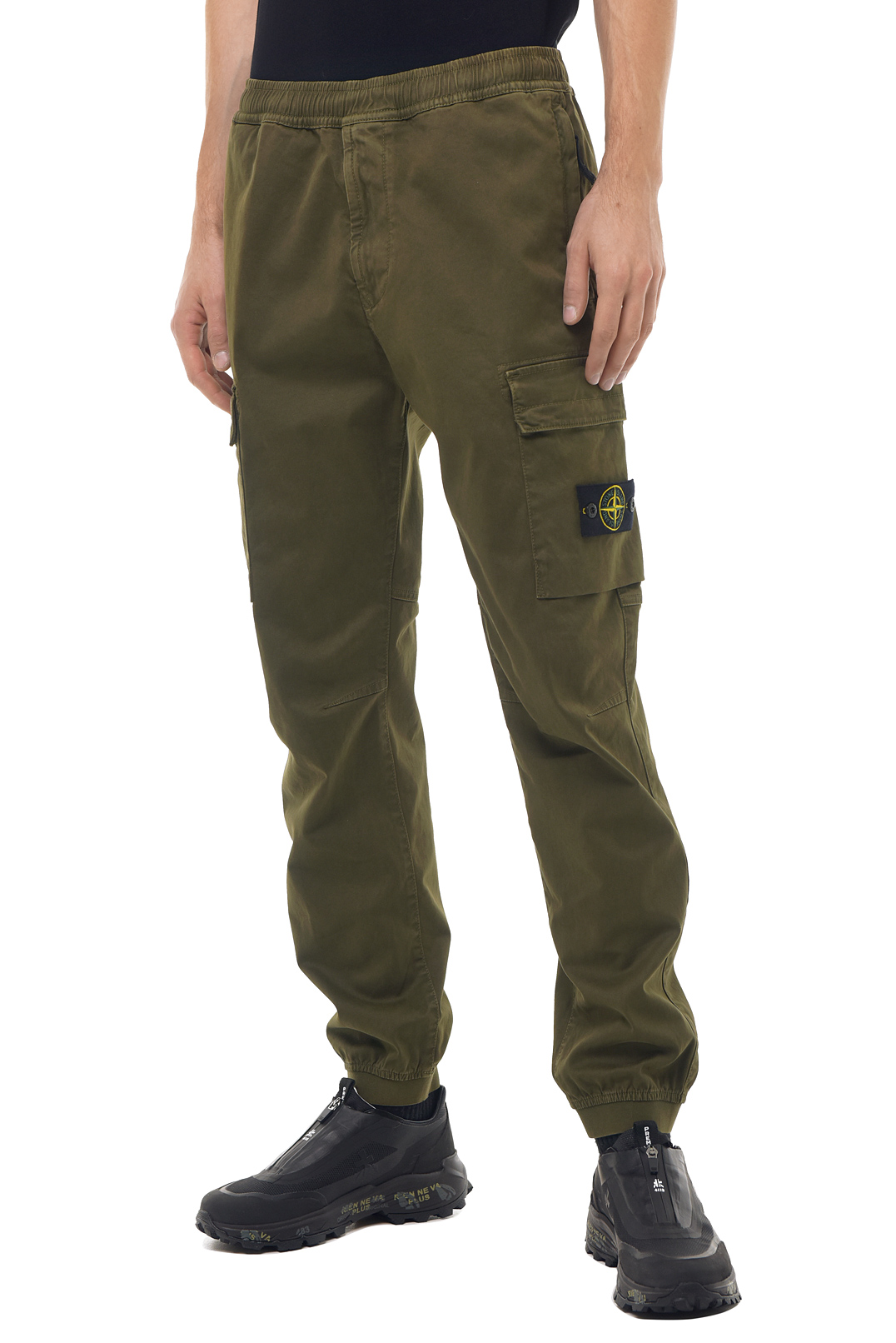 Брюки карго з еластичним поясом STONE ISLAND STm23024
