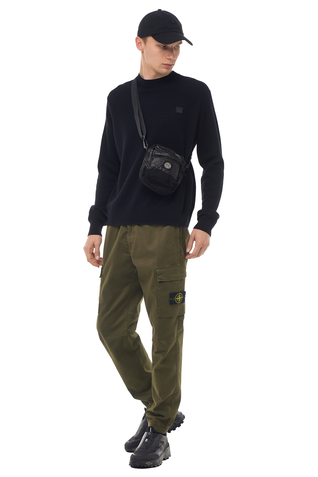 Брюки карго з еластичним поясом STONE ISLAND STm23024
