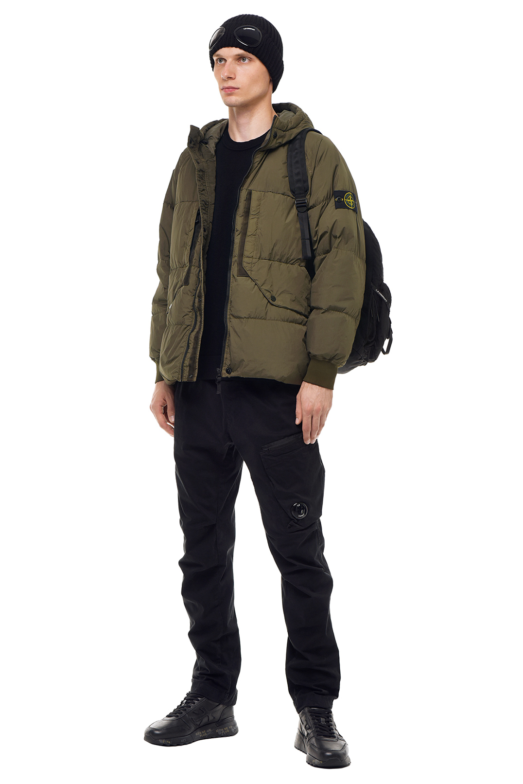 Пуховик з капюшоном STONE ISLAND STm23035