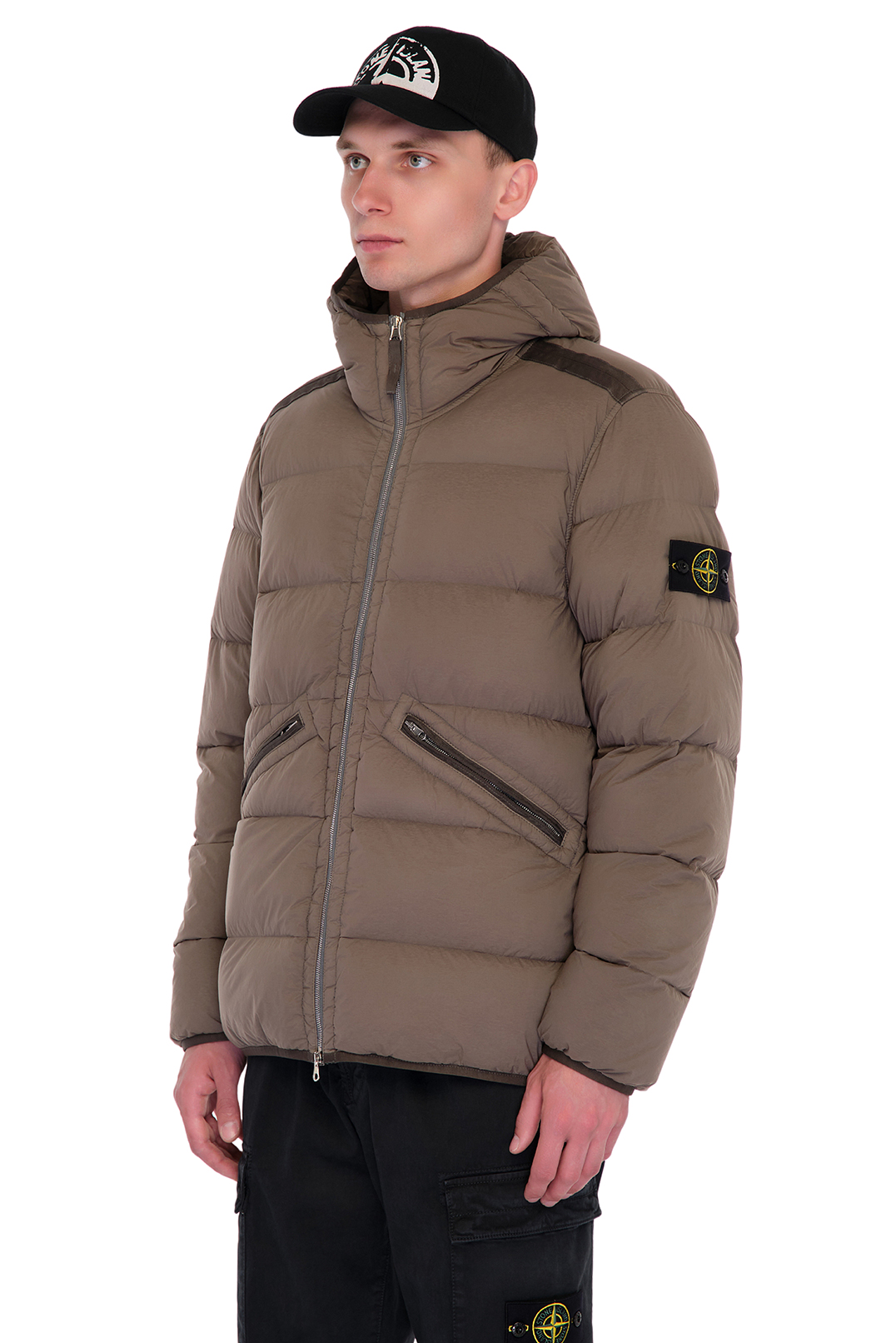 Пуховик з капюшоном STONE ISLAND STm24002