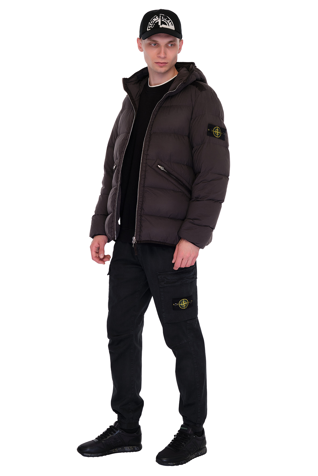 Пуховик з капюшоном STONE ISLAND STm24043