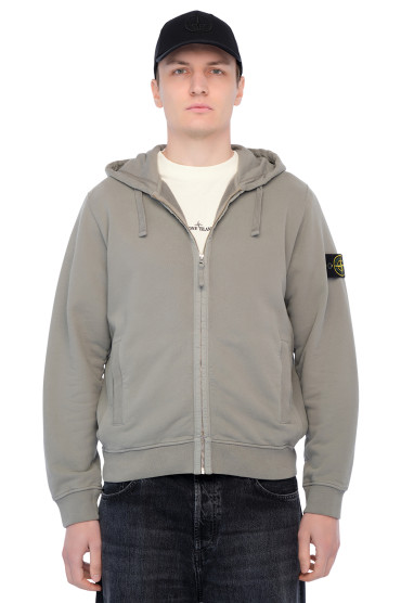 Купить оригинал Худі на блискавці STm25035 от бренда STONE ISLAND Худі на блискавці STONE ISLAND STm25035